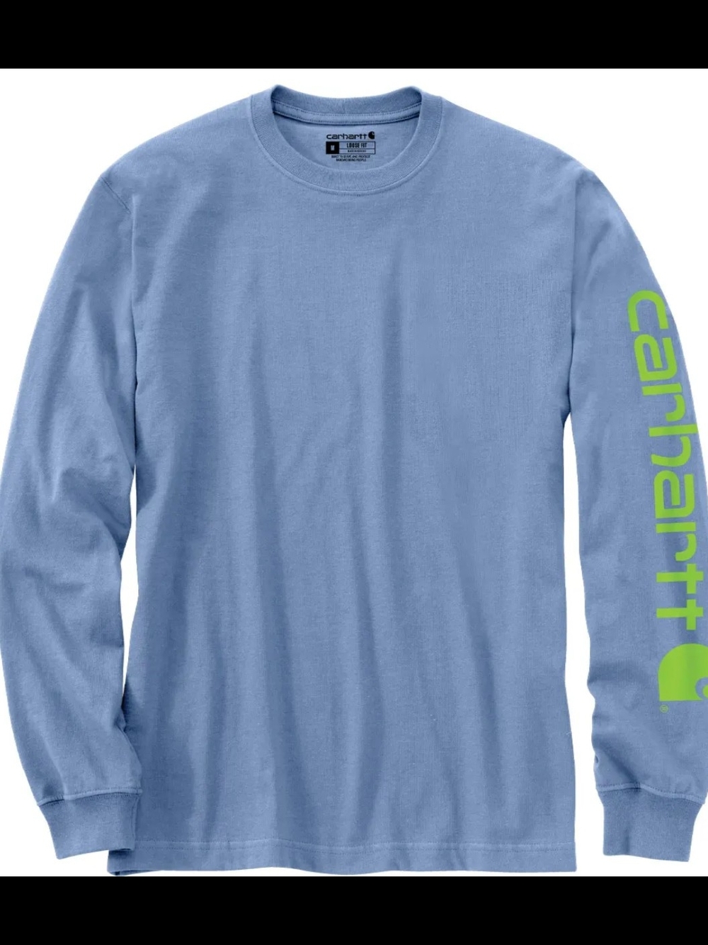 Carhartt K231 Heavyweight Long Sleeve Logo Sleeve Graphic T-Shirt Size XL